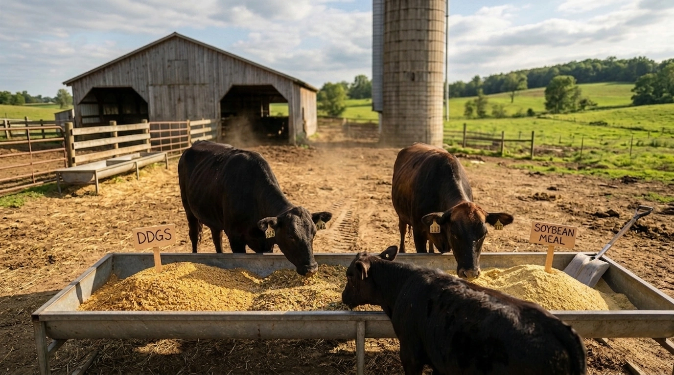 DDGS vs Soybean Meal Which Gives Better ROI In Cattle Feed